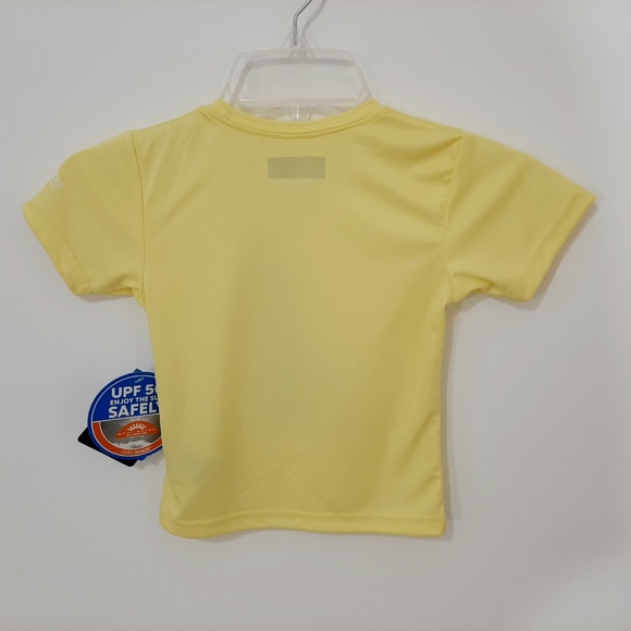 Columbia PFG Infant Girl's T-shirt Size XXS (4/5) Yellow Short Sleeve - Picture 5 of 5